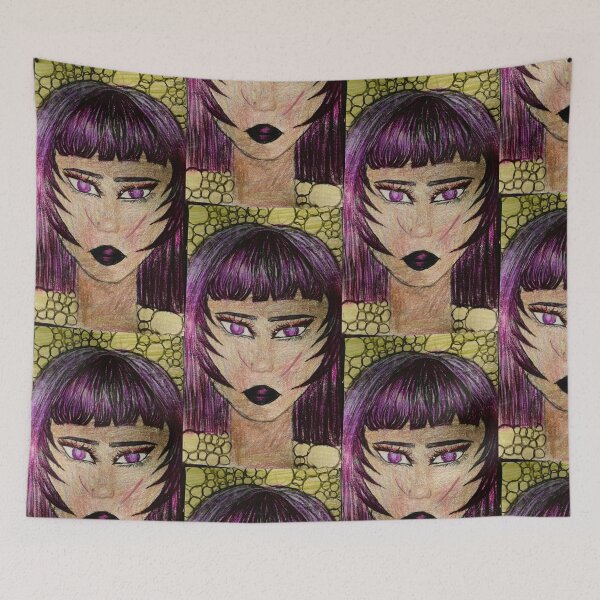 Item preview, Purple Reign: Mystical Gaze Portrait designed and sold by Luhxyraa.