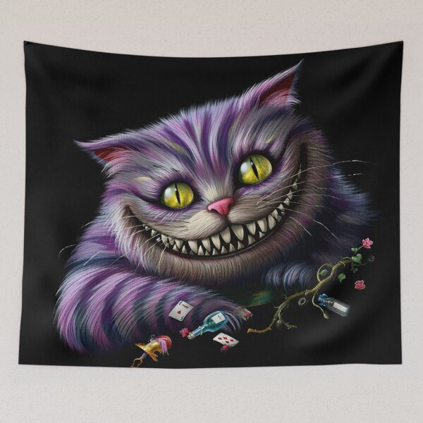 Item preview, The Cheshire Cat illustration designed and sold by Vintage Designs +.