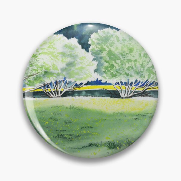 Item preview, Sunlit Trees in Spring Meadow designed and sold by MerriliesBrush.