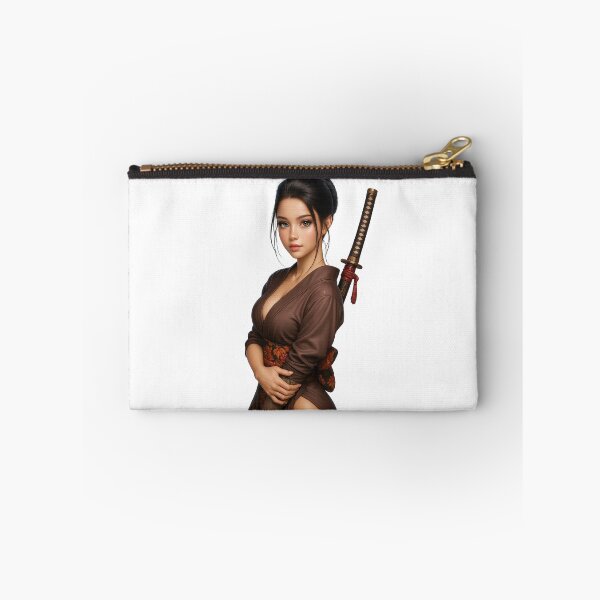 Item preview, Elegant Samurai Girl – 3D Anime CGI Art Print designed and sold by NeonCore.
