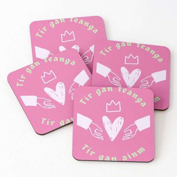 Item preview, Irish Proverb Claddagh Gaeilge Seanfhocail Pink and Green designed and sold by izzyfinn.