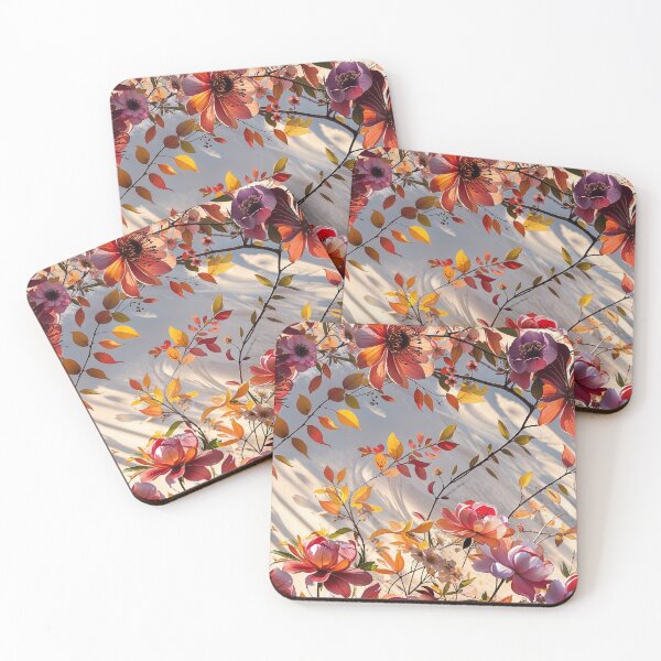 Item preview, Coral and Peach Floral | Soft Autumn Aesthetic designed and sold by WHITE FANGS.