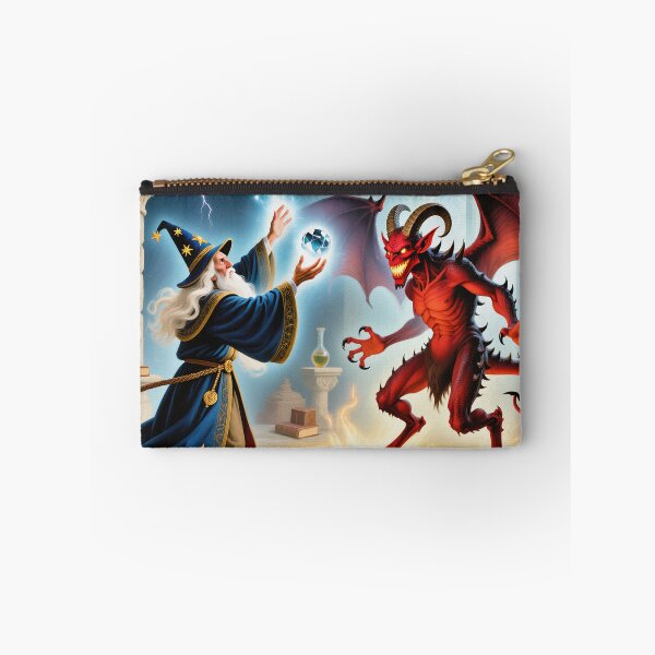 Item preview,  Wizard vs Demon illustration designed and sold by Vintage Designs +.