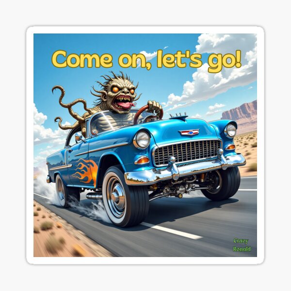 Item preview, Hot Rod Chevy 1955 designed and sold by Crazy Ronald.