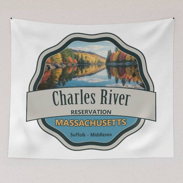 Item preview, Charles River Reservation, Suffolk - Middlesex, Massachusetts designed and sold by Wanderful-roads.