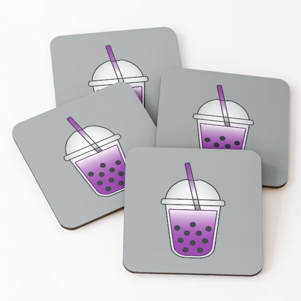Item preview, Boba Tea Drink - Black/Grey/White/Purple - Asexual Pride Colours designed and sold by SChristineBrink.