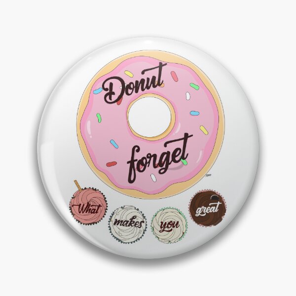 Item preview, Donut Motivational Sticker designed and sold by LittleRockArt.