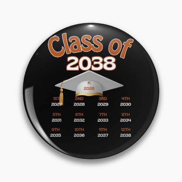 Item preview, Class of 2038 - From K to Cap Toss - Kindergarten to Senior Year designed and sold by FaeryNuff.