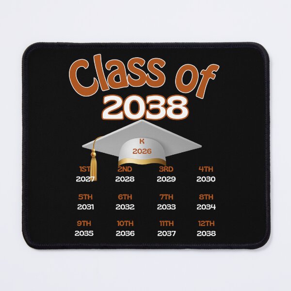 Item preview, Class of 2038 - From K to Cap Toss - Kindergarten to Senior Year designed and sold by FaeryNuff.