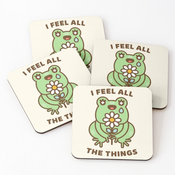 Item preview, I Feel All the Things – Sensitive Frog Neurodivergent Design designed and sold by musingtreeart.
