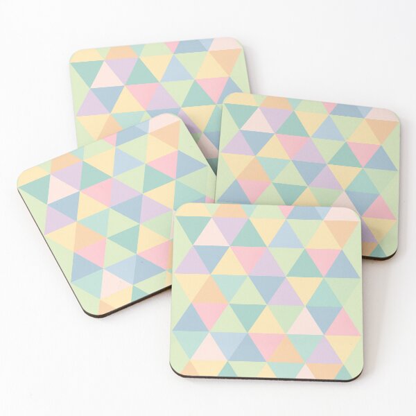 Item preview, Pastel Triangles Harmony designed and sold by TheWonkyEaselCo.