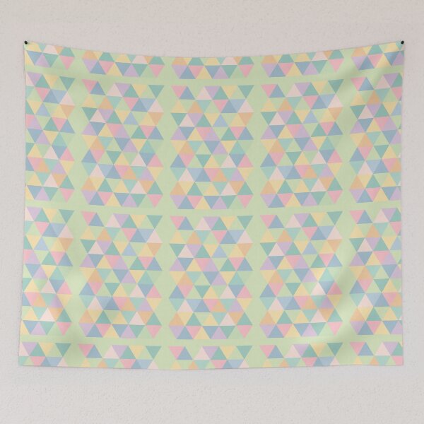 Item preview, Pastel Triangles Harmony designed and sold by TheWonkyEaselCo.