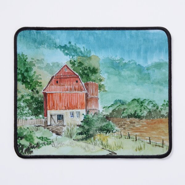Item preview, Red Barn in the Valley designed and sold by MerriliesBrush.