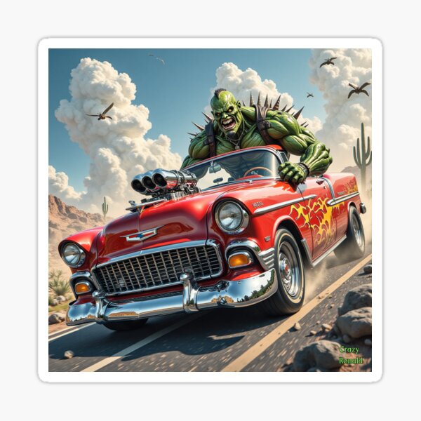 Item preview, Chevy 1955 Hot rod Race Car designed and sold by Crazy Ronald.