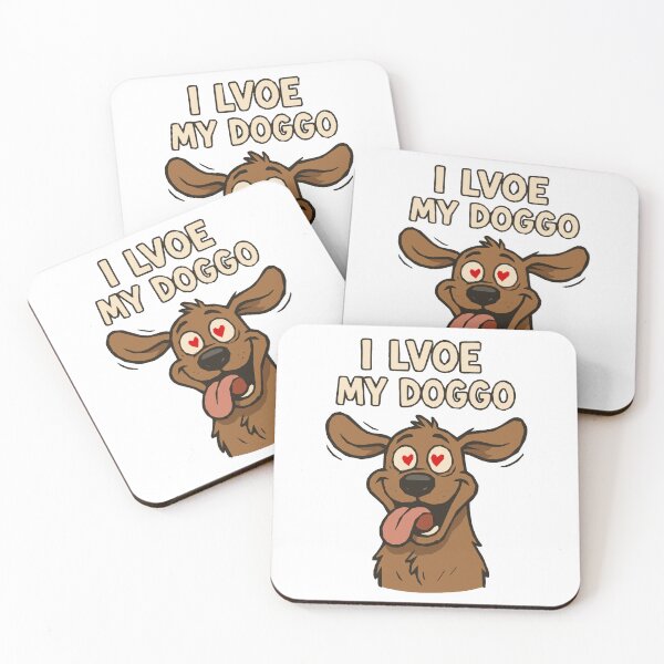 Item preview, Hilarious Doggo Lvoe Misspelled Text - Love for dog lovers. designed and sold by InkMarks.