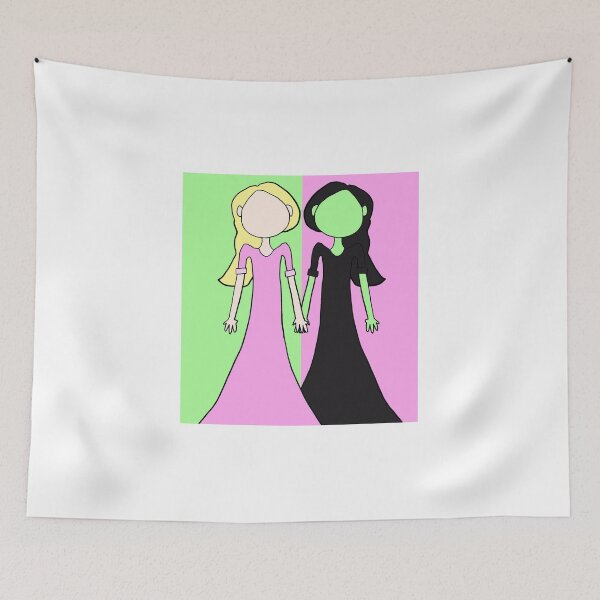 Item preview, Wicked Musical Elphaba Glinda Best Friends Silhouette designed and sold by sarahp77.
