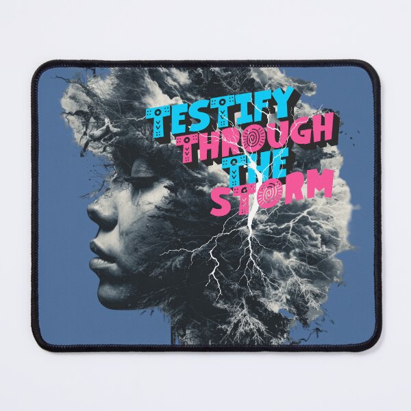 Item preview, Testify Through The Storm, Bold Christian Resilience Design designed and sold by Bliss Find And Design.