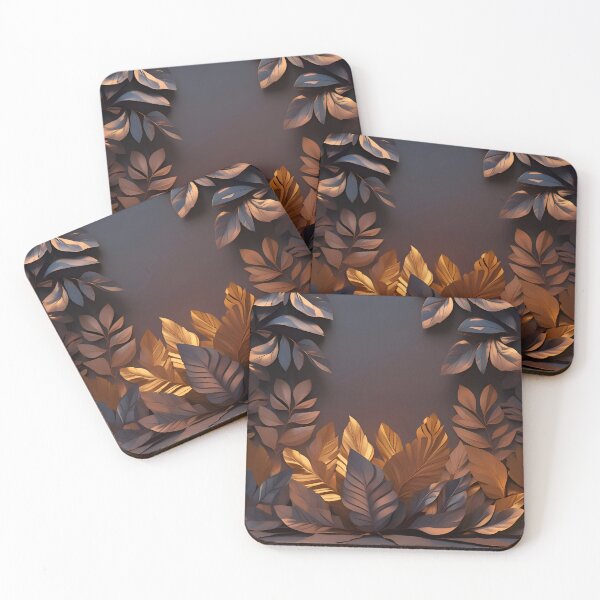 Item preview, Golden Midnight Botanical Leaves  designed and sold by A L O N E.