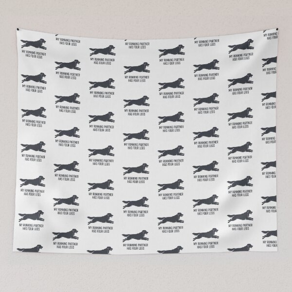 Item preview, My Running Partner Has Four Legs - Dog Runner Design designed and sold by shashtopia.