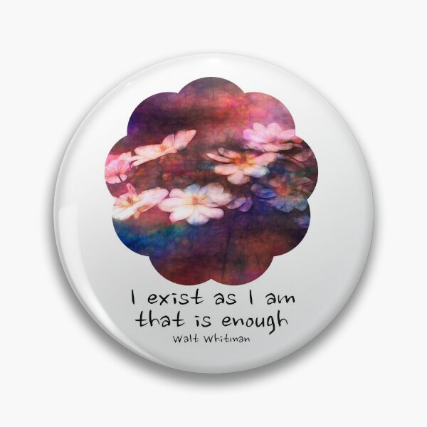 Item preview, I Exist As I Am Walt Whitman Literary Quote designed and sold by art64.