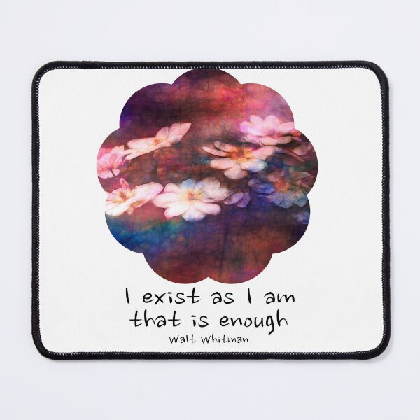 Item preview, I Exist As I Am Walt Whitman Literary Quote designed and sold by art64.