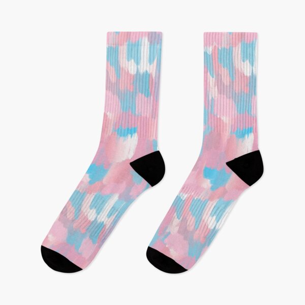 Item preview, Trans Flag Brushstroke Print designed and sold by Kentish Floridian.