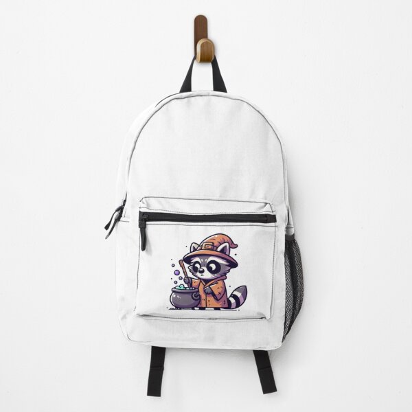 Item preview, Cartoon Raccoon Wizard with Cauldron and Patchy Robe designed and sold by Confuzz1ed.