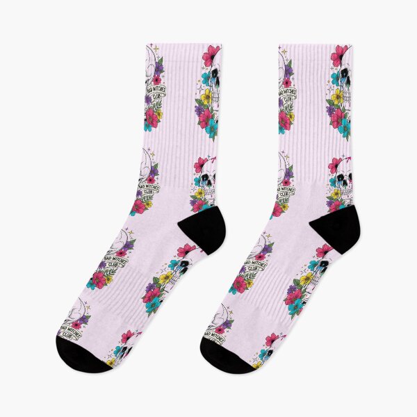 Item preview, Bad Witches Club - Colorful Floral Skull designed and sold by DropRomance.
