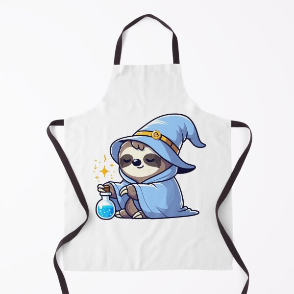 Item preview, Sleepy Cartoon Sloth Wizard with Glowing Potion designed and sold by Confuzz1ed.