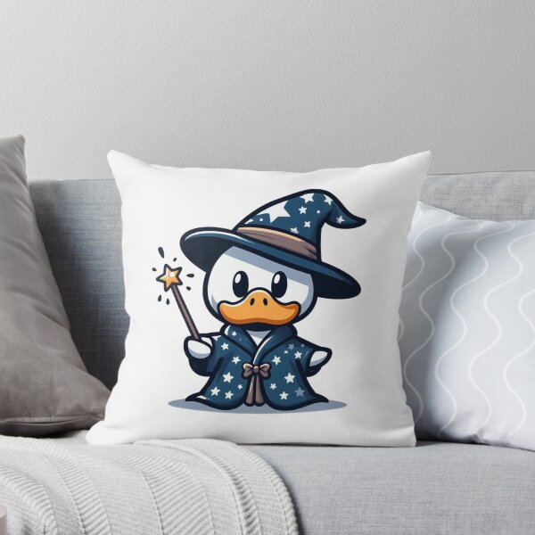 Item preview, Cute Cartoon Duck Wizard with Wand and Star Robe designed and sold by Confuzz1ed.