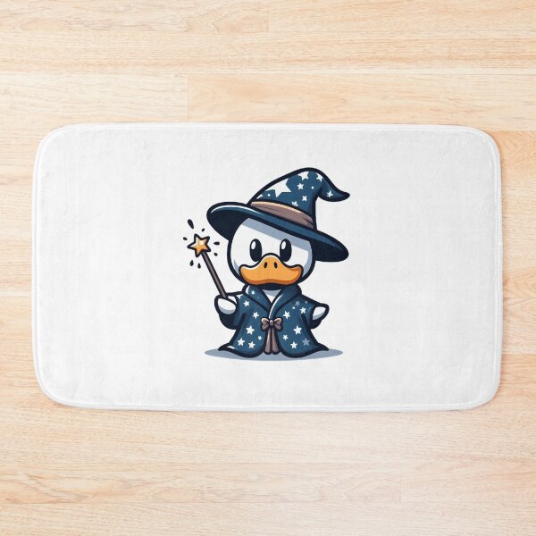 Item preview, Cute Cartoon Duck Wizard with Wand and Star Robe designed and sold by Confuzz1ed.