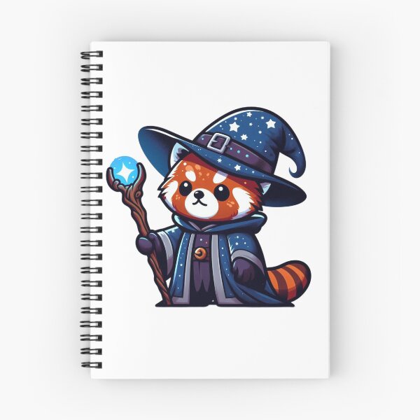 Item preview, Cute Cartoon Red Panda Wizard with Staff and Starry Cloak designed and sold by Confuzz1ed.