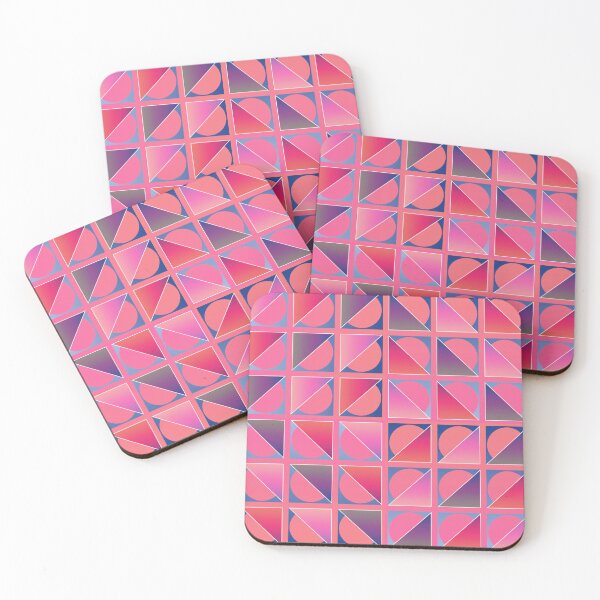 Item preview, Retro Modern Design 17-6: Thirty-Six Right Triangles with Strokes and Semicircle Outlines designed and sold by SBVillard.