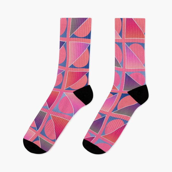 Item preview, Retro Modern Design 17-6: Thirty-Six Right Triangles with Strokes and Semicircle Outlines designed and sold by SBVillard.