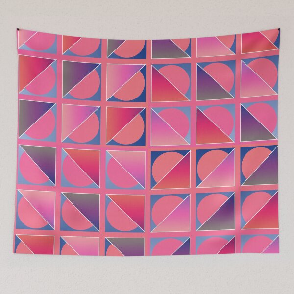 Item preview, Retro Modern Design 17-6: Thirty-Six Right Triangles with Strokes and Semicircle Outlines designed and sold by SBVillard.