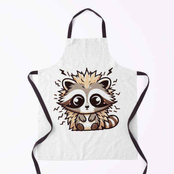 Item preview, Frizzed Cartoon Raccoon in Shock – Funny Electrocuted Animal Design designed and sold by Confuzz1ed.