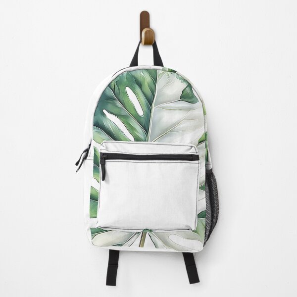 Item preview, Modern Split Leaf Botanical Art - Green White Monstera designed and sold by Botanicalboho.