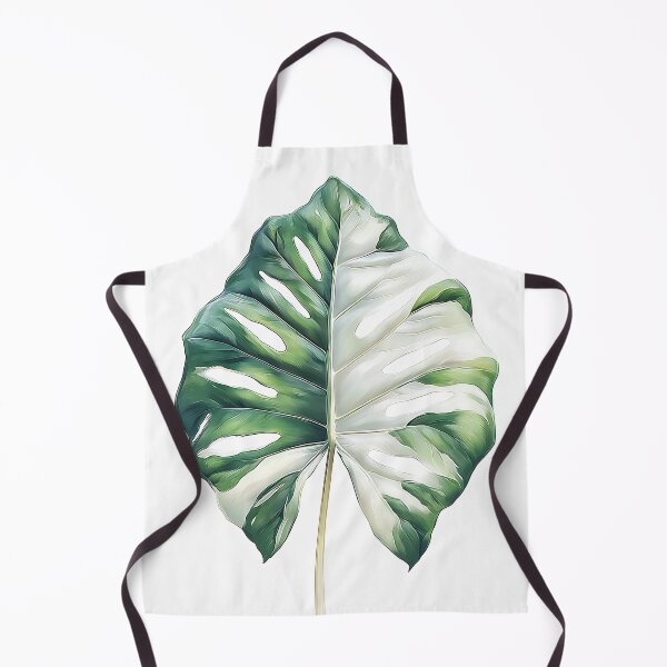 Item preview, Modern Split Leaf Botanical Art - Green White Monstera designed and sold by Botanicalboho.