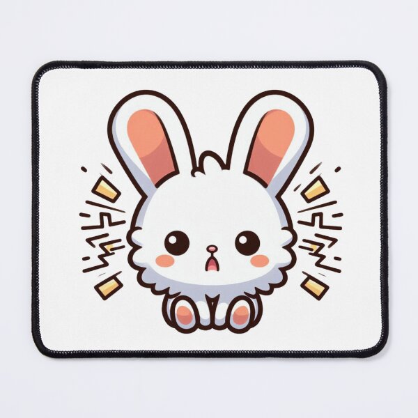 Item preview, Zapped Cartoon Bunny – Funny Electrocuted Rabbit Art designed and sold by Confuzz1ed.