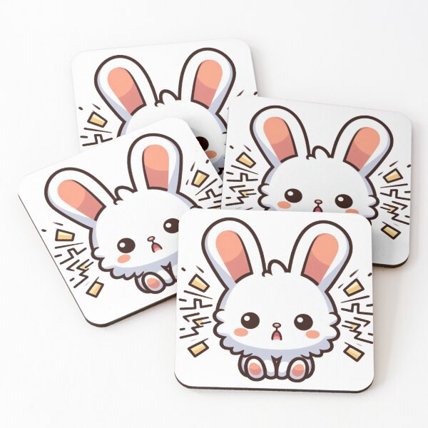 Item preview, Zapped Cartoon Bunny – Funny Electrocuted Rabbit Art designed and sold by Confuzz1ed.