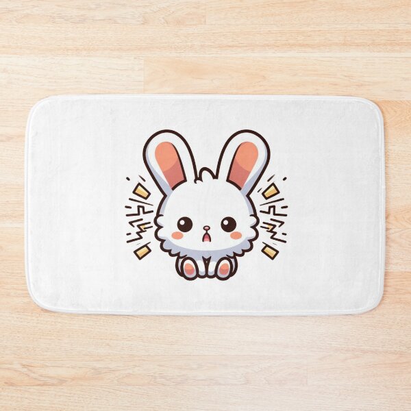 Item preview, Zapped Cartoon Bunny – Funny Electrocuted Rabbit Art designed and sold by Confuzz1ed.