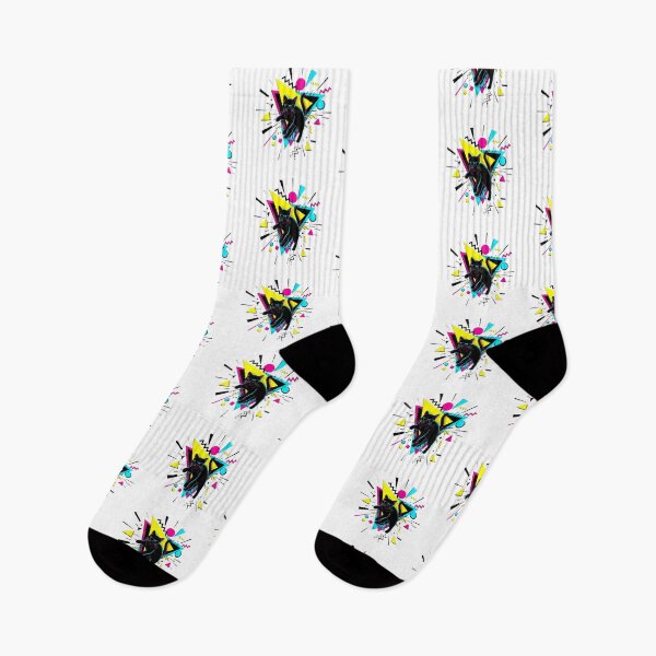 Item preview, Retro 80s Cat Geometric Shapes designed and sold by zoughlal.