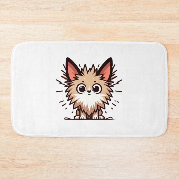 Item preview, Electrocuted Cartoon Dog with Fluffy fur – Funny Shocked Pup Art designed and sold by Confuzz1ed.