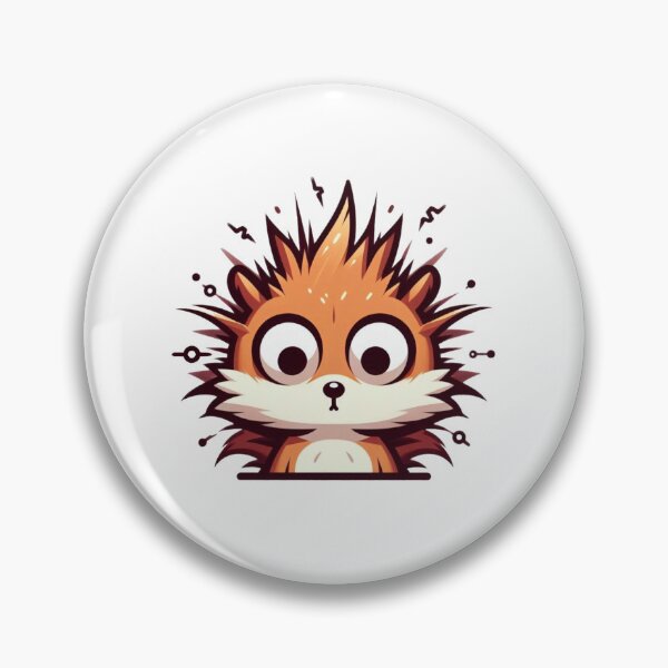 Item preview, Shocked Cartoon Squirrel with Static Fur – Electrocuted Animal Illustration designed and sold by Confuzz1ed.