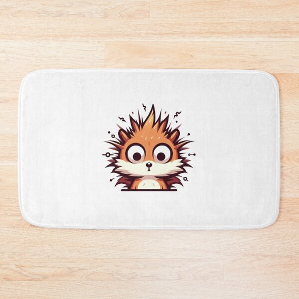 Item preview, Shocked Cartoon Squirrel with Static Fur – Electrocuted Animal Illustration designed and sold by Confuzz1ed.