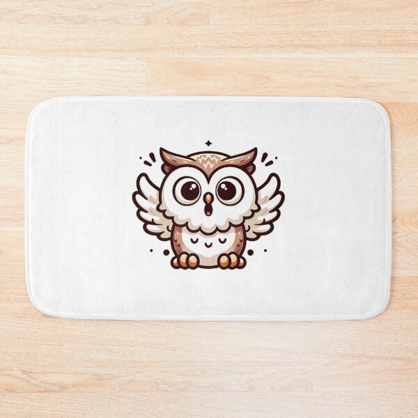 Item preview, Startled Cartoon Owl with Wide Eyes – Funny Surprised Bird Illustration designed and sold by Confuzz1ed.