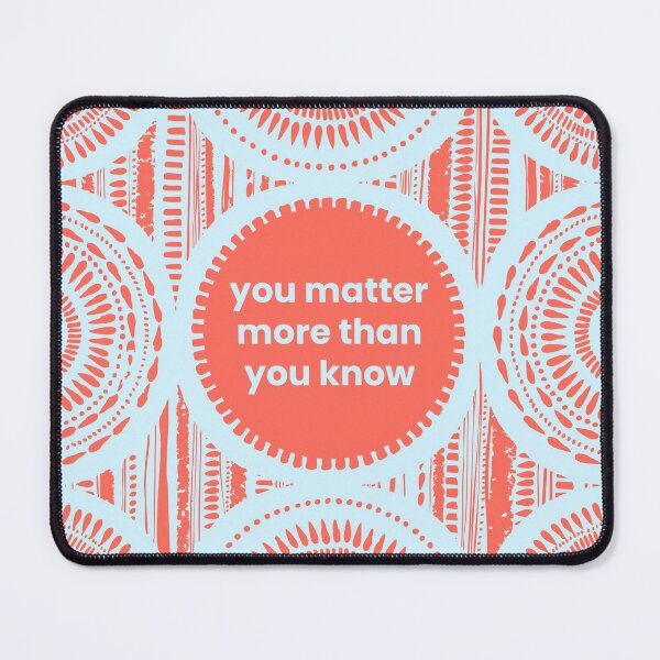 Item preview, You Matter – Graphic Mental Health Reminder Print designed and sold by My Valid Vibes.