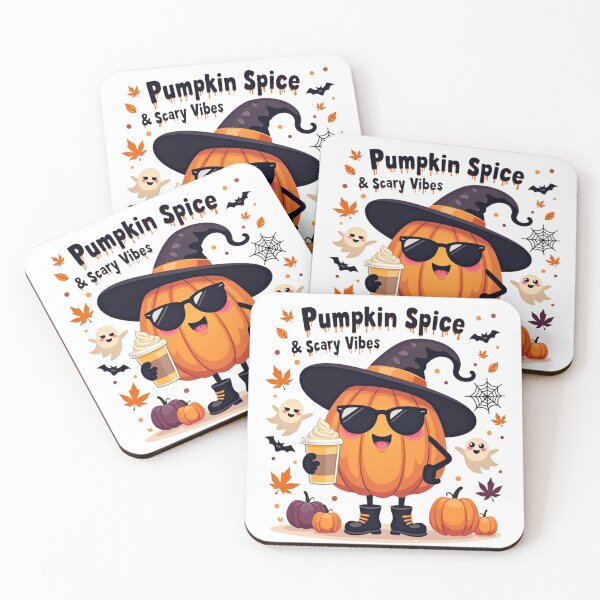 Item preview, Pumpkin Spice & Scary Vibes – Cute Halloween Fall T-Shirt designed and sold by shadystitch.
