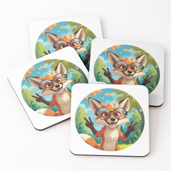 Item preview, Happy fox. Smile! designed and sold by lunadesignsmoon.