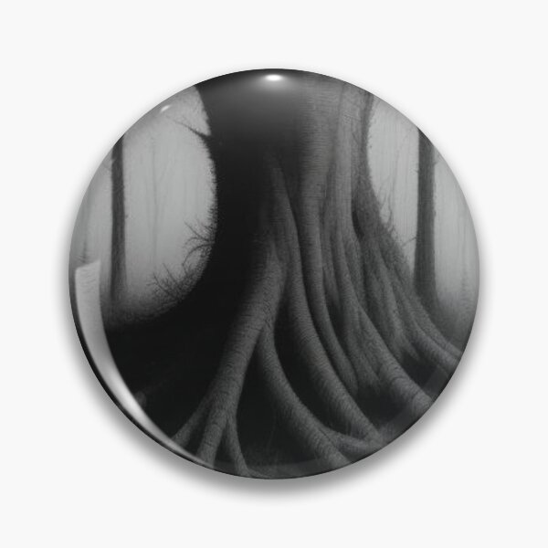 Item preview, Sinister Tree Roots in Haunted Foggy Forest designed and sold by Uniquely Yours.